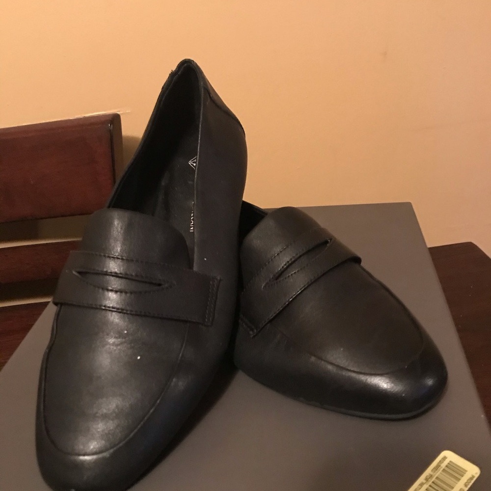 Black loafers